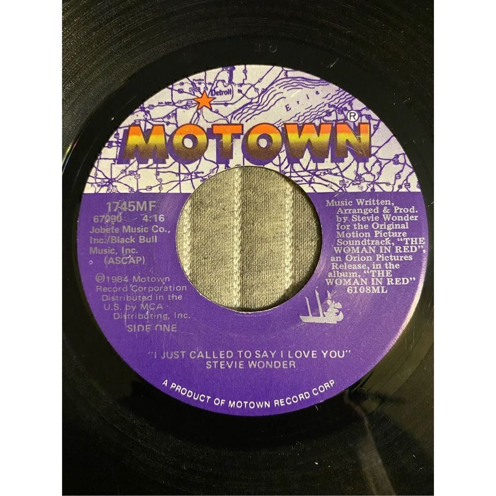 Vintage 1984  Motown Stevie wonder vinyl
